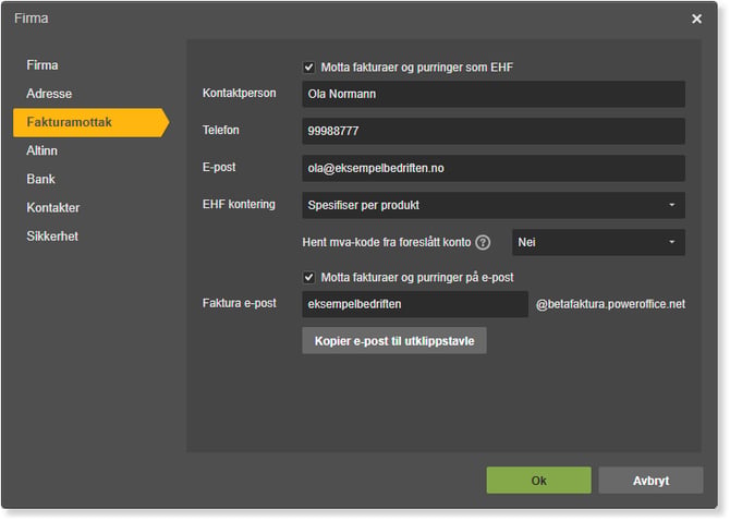 Innstilligner_fakturamottak