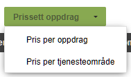 Rullegardin pristype: Pris per oppdrag eller Pris per tjenesteområde