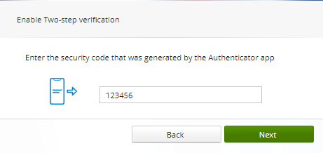 To-faktor-verifisering: Skriv inn 6-sifret sikkerhetskode fra Authenticator-app