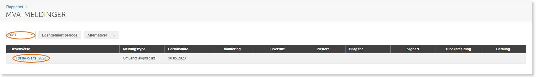 Mva-meldinger 2023: første kvartal, omvendt avgiftssplit, forfallsdato 10.05.2023
