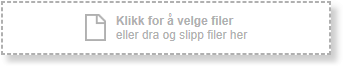Opplastningszone: Klikk for å velge filer eller drag og slipp filer her